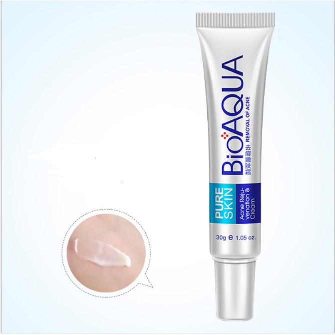 Kem mụn Bioaqua Pure Skin hàng nội địa Trung, Kem chấm mụn trứng cá Pure Skin Bioaqua làm giảm mụn hiệu quả