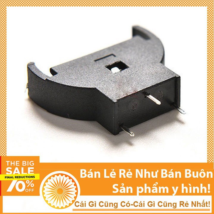 Đế Pin Cúc Áo CR2032 Chân Cắm 90°