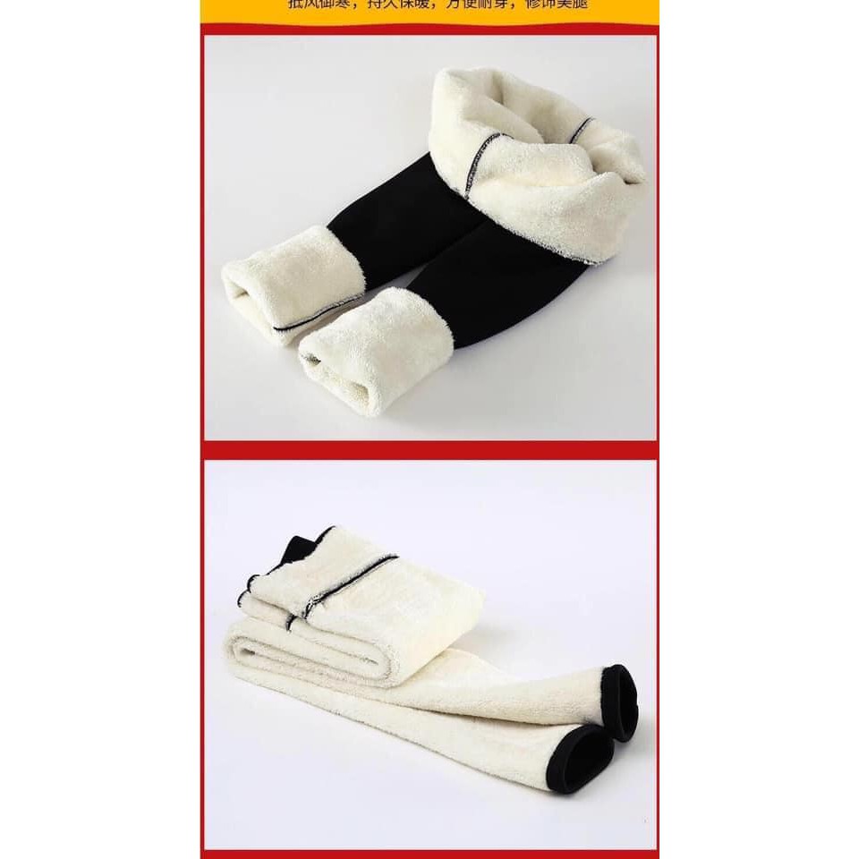Quần nữ legging lót lông siêu dày co giãn mềm mai hàng Quảng Châu l1