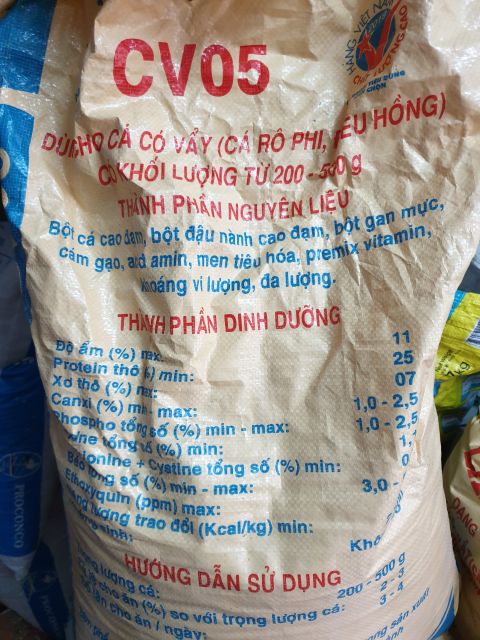 Thức ăn cho cá Lái Thiêu CV05