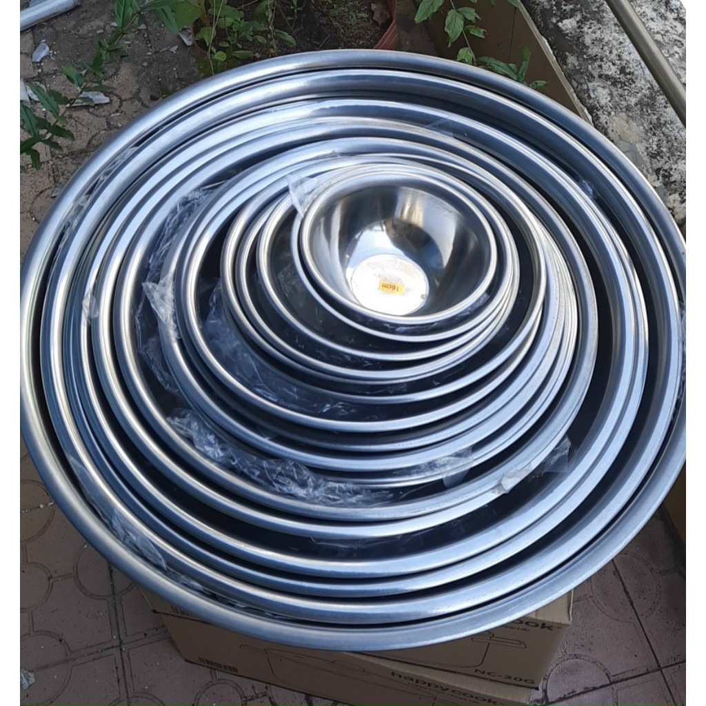 Thau Inox 430 Đáy Bầu
