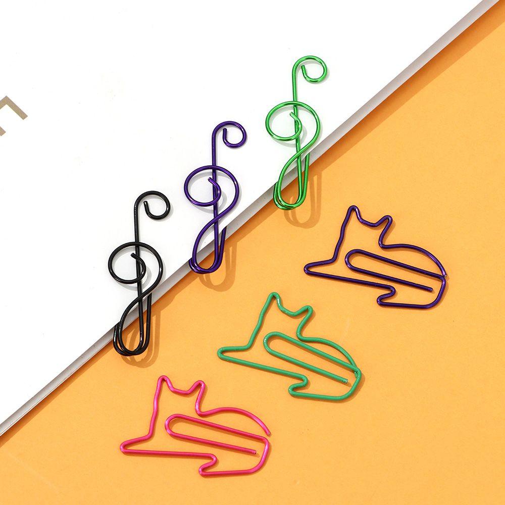 KENT1 50PCS/Box For Book Paper Sheet Creative Lovely Office School Supplies Metal Animals Shape Paperclip