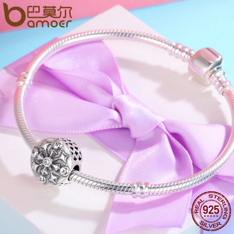 BAMOER Hạt Charm Bạc 925 100% Hình La Bàn