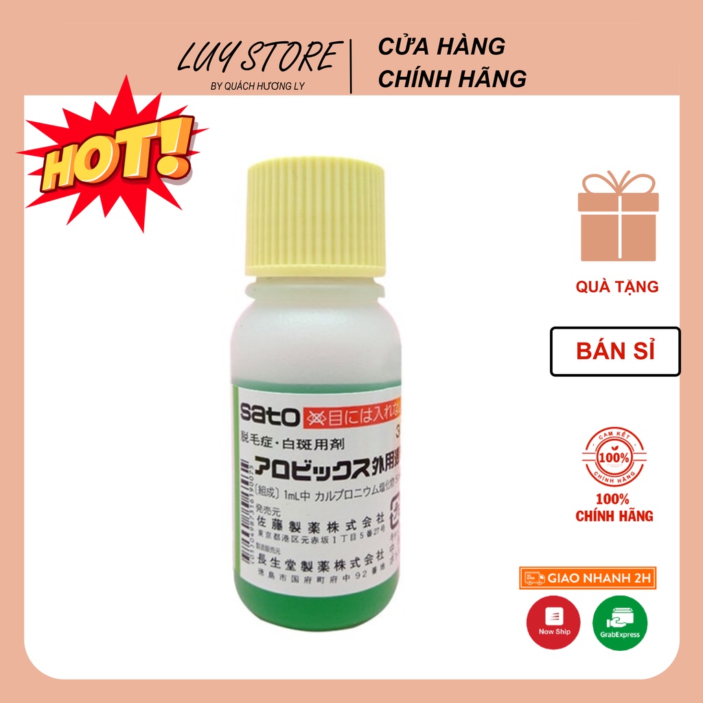 Tinh chất Mọc Tóc SATO Arovics Solutions 5% Nhật Bản 30ml dùng cho Rụng Tóc Thưa Tóc Hói Đầu