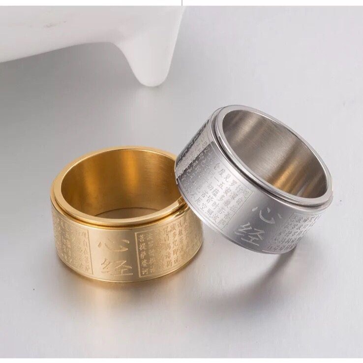 Nhẫn Thép Titan Cổ Điển Hợp Thời Trang