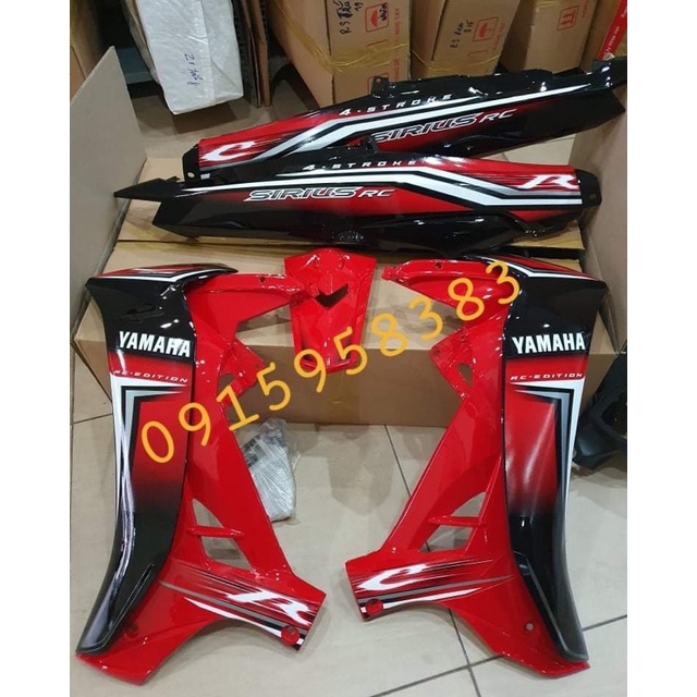 Dàn áo xe sirius RC đỏ đen