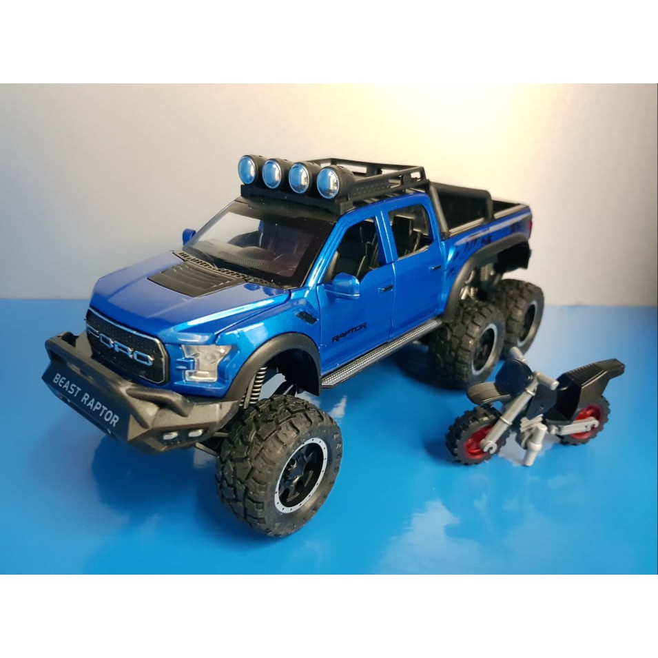 Siêu Xe mô hình Khổng lồ Ford Beast Raptor 6x6 tỷ lệ 1:28 nguyên hộp