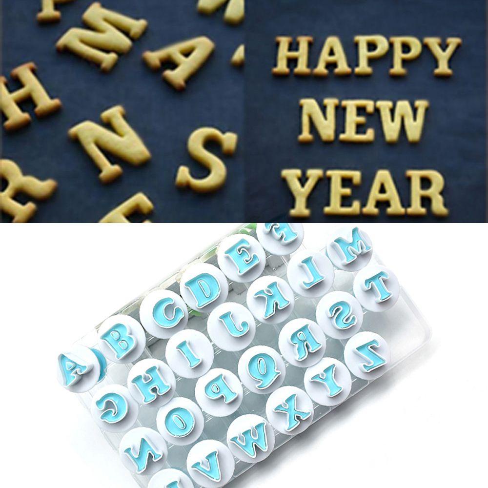 YNATURAL Set 10 / 26 Khuôn Cắt Bánh Quy Hình Chữ Cái