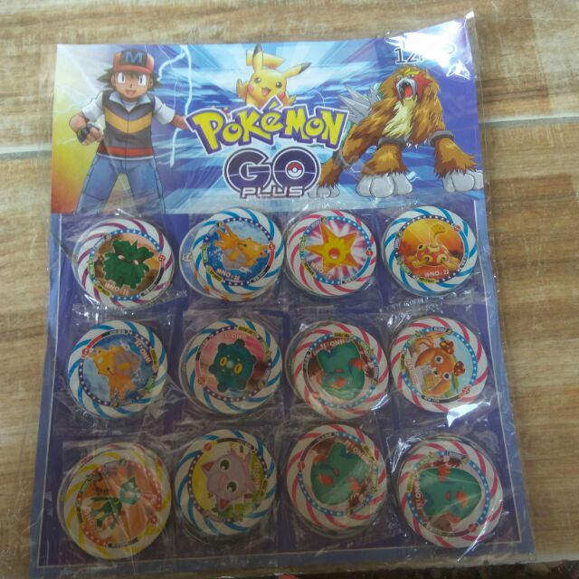 VỈ ẢNH TRÒN POKEMON (12 BỘ)