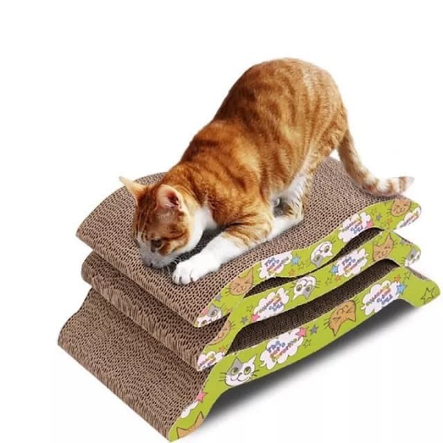 [Mã PET50K giảm Giảm 10% - Tối đa 50K đơn từ 250K] Bàn Cào Móng Cho Mèo Carton - Đồ Chơi Cho Mèo