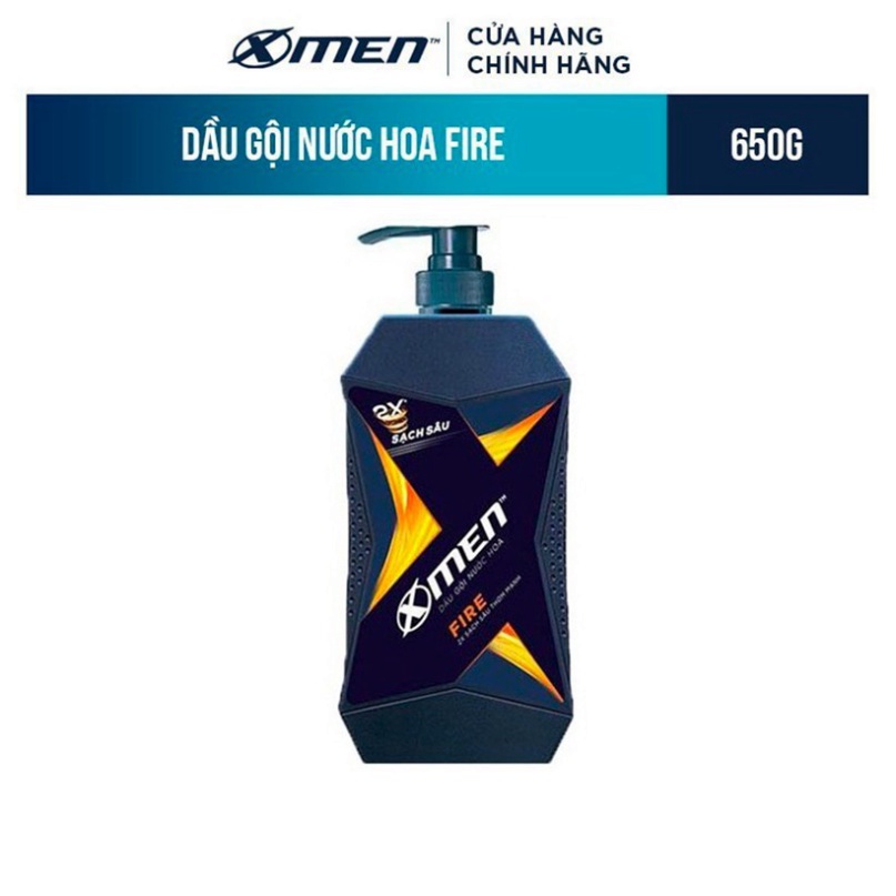 Dầu Gội X-Men Nước hoa Fire 650G