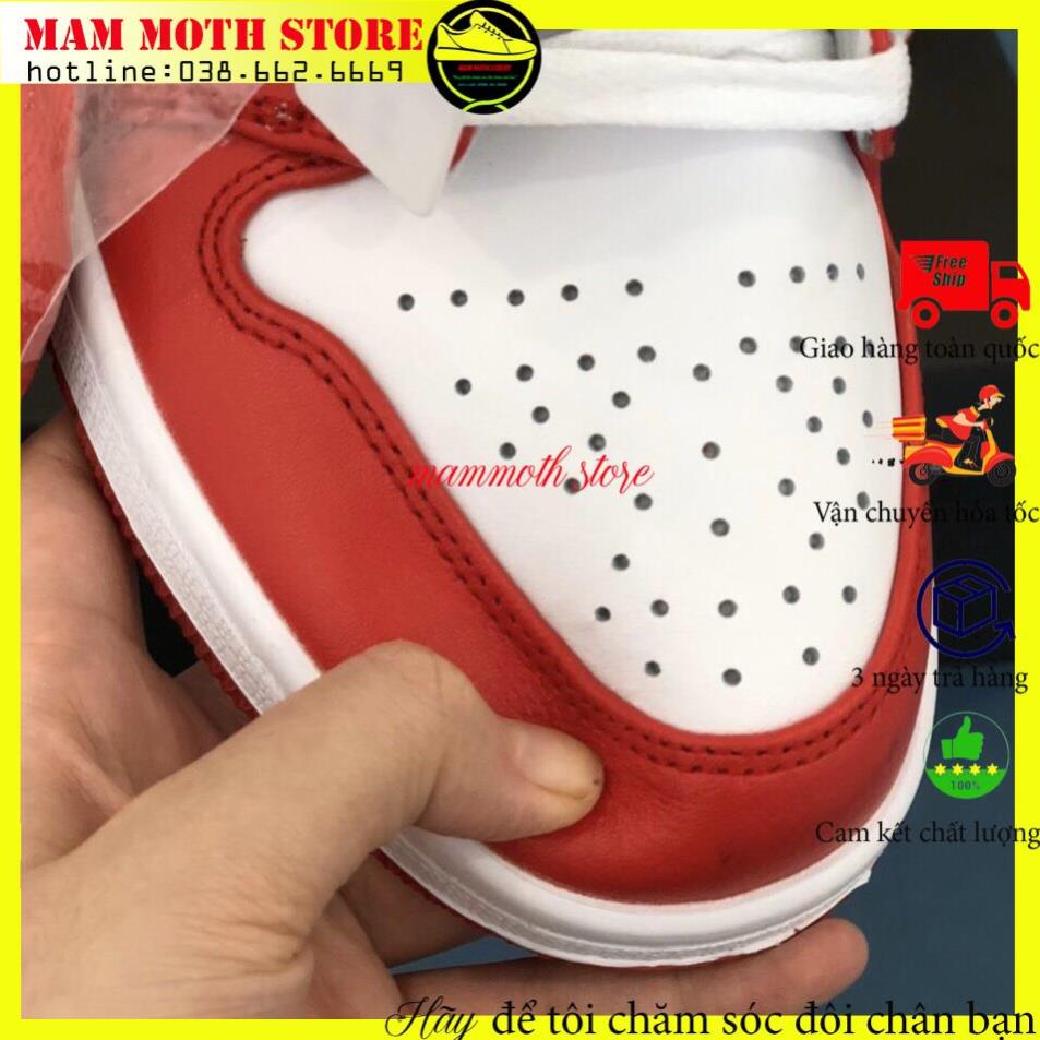 Giày jd, sneaker nam nữ,Air Jordan 1 đỏ gymer thấp hàng 11 full size nam nữ