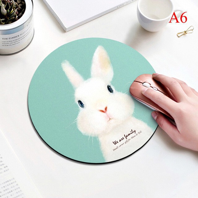 Miếng lót chuột chống trượt in họa tiết hoạt hình dễ thương