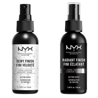 Xịt khoá nền Nyx Dewy Finish và Matte finish