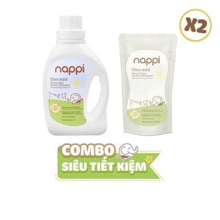 [COMBO SIÊU TIẾT KIỆM] 2 Nước Giặt Dầu Cọ Nappi 700ml + 1 Nước Giặt Dầu Cọ 1000ml