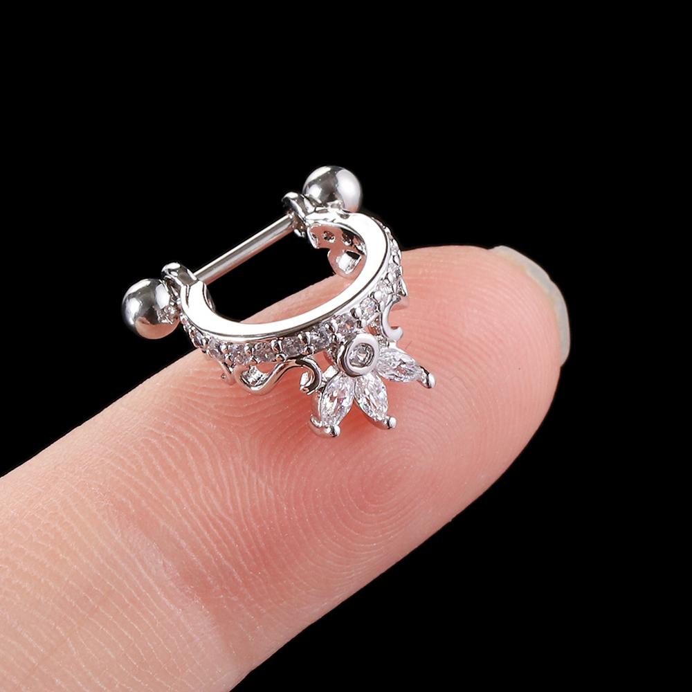 LAY Khuyên Tai Helix Thép Không Gỉ Đính Đá Pha Lê