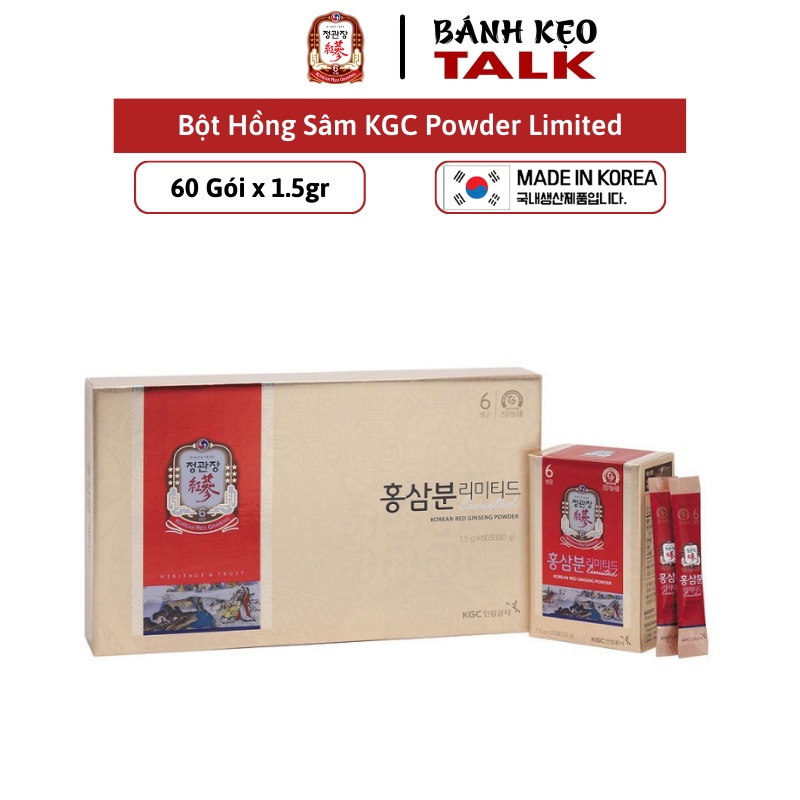 Bột Hồng Sâm KGC Cheong Kwan Jang Powder Limited (1,5g x 60 gói)