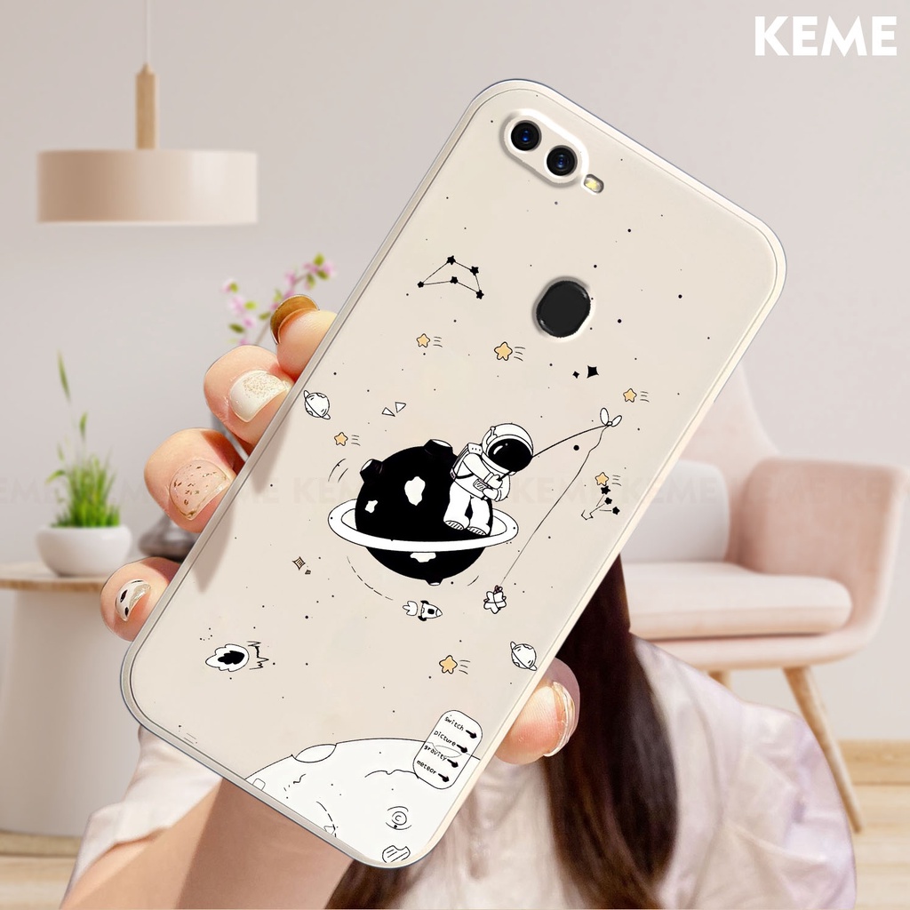 Ốp lưng Oppo F9 / F9 Pro / A7x / Realme U1 in hình nhà phi hành gia cute dễ thương