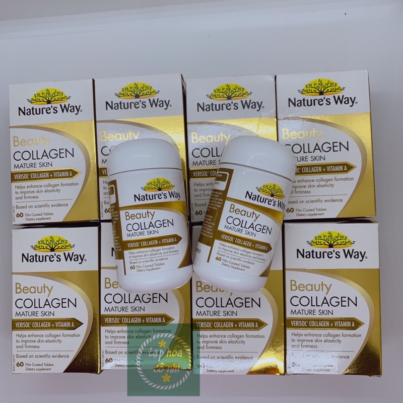 Viên Uống Nature’s Way Beauty Collagen Mature Skin 60 viên