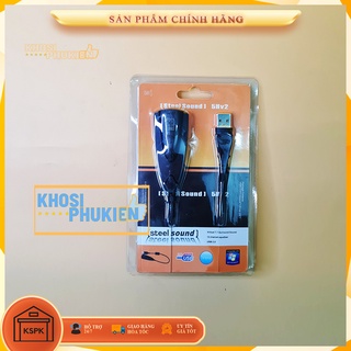 Cáp Nối USB Ra Sound Cho Máy Tính Kết nối cổng tròn 3.5 thành cổng USb tiện dụng