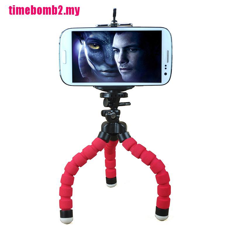 Chân Tripod Mini Linh Hoạt + Giá Đỡ Điện Thoại + Điều Khiển Từ Xa Cho Iphone