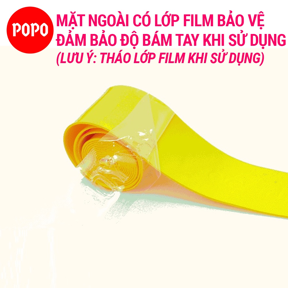 Quấn cán vợt, cuốn cán vợt cầu lông tennis vải cotton POPO OG1 quấn vợt, cuốn cán có lỗ thoáng khí, gân chống trơn