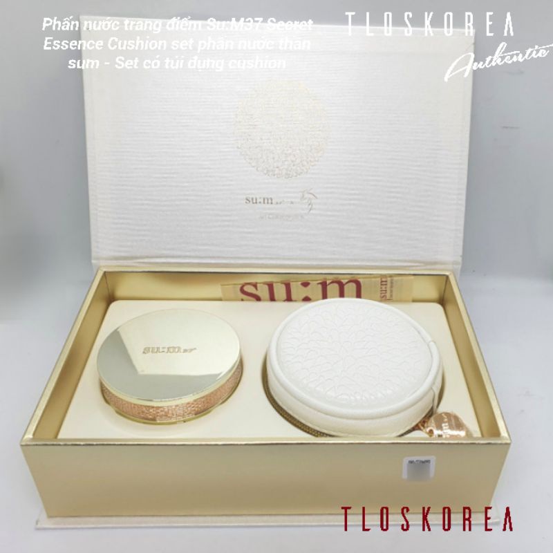 [Thanh lý] Phấn nước trang điểm Su:M37 Secret Essence Cushion set phấn nước thần sum