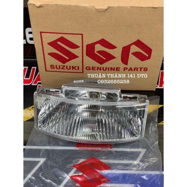 Đèn trước Satria 2000 zin kèm đuôi bóng