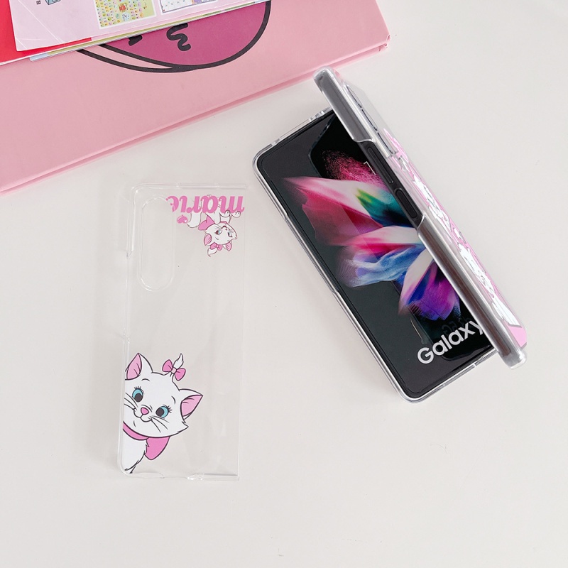 Ốp Điện Thoại Cứng Họa Tiết Hoa Thời Trang Chống Sốc Có Thể Gấp Gọn Cho Samsung Galaxy Z Fold 3 5G 3