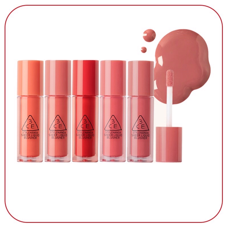 má hồng dạng lỏng 3CE Sheer Liquid Blusher