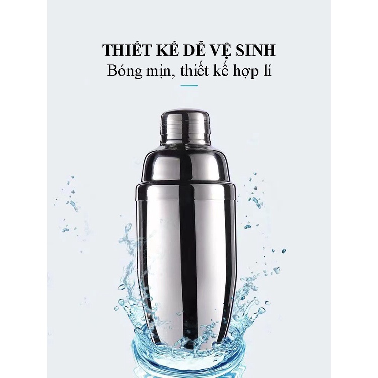 Bình lắc pha chế trà sữa và cocktail INOX cao cấp nhiều dung tích - Phù Thủy Pha Chế