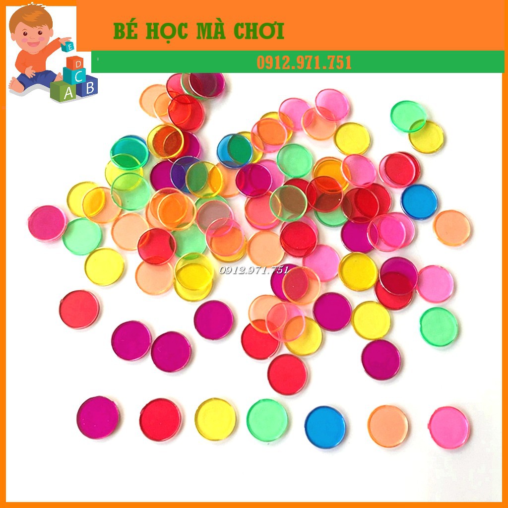 100 Vòng tròn màu sắc cho bé chơi cùng thanh nam châm | Đồ chơi cho bé 2 tuổi