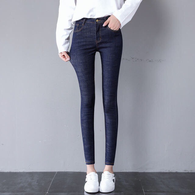 Quần jean nữ co giãn lưng cao nhiều màu👖👖trơn