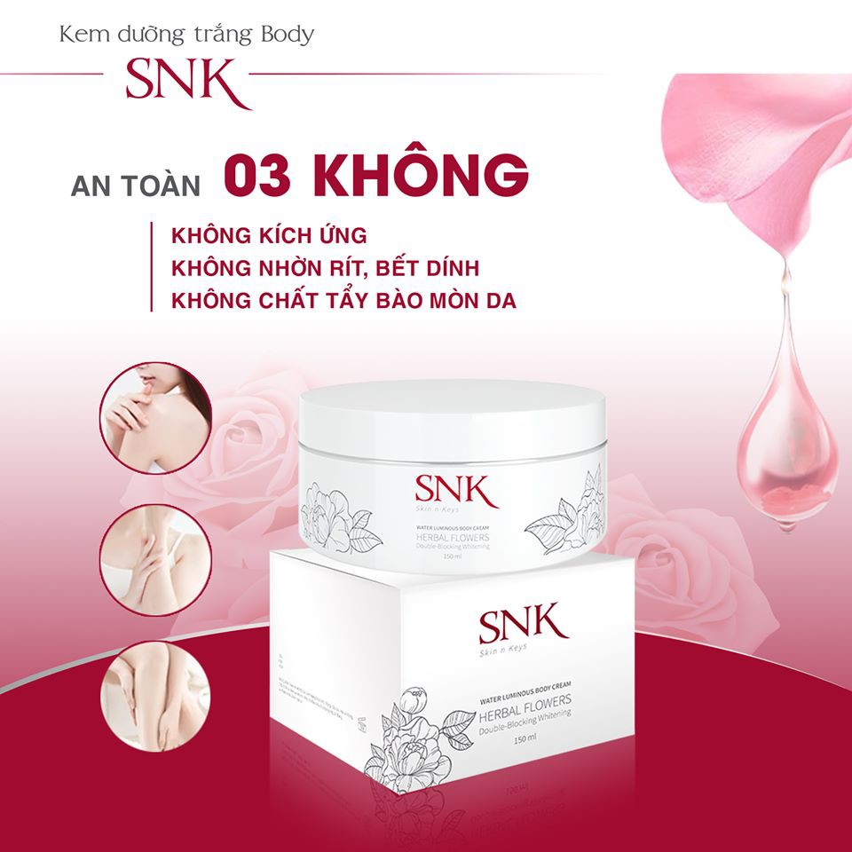 Kem Body dưỡng trắng cấp nước toàn thân Sắc Ngọc Khang 150ml