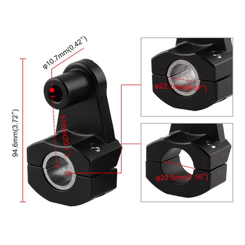 Thanh Nối Dài Tay Cầm Lái Xe Máy 22mm 28mm