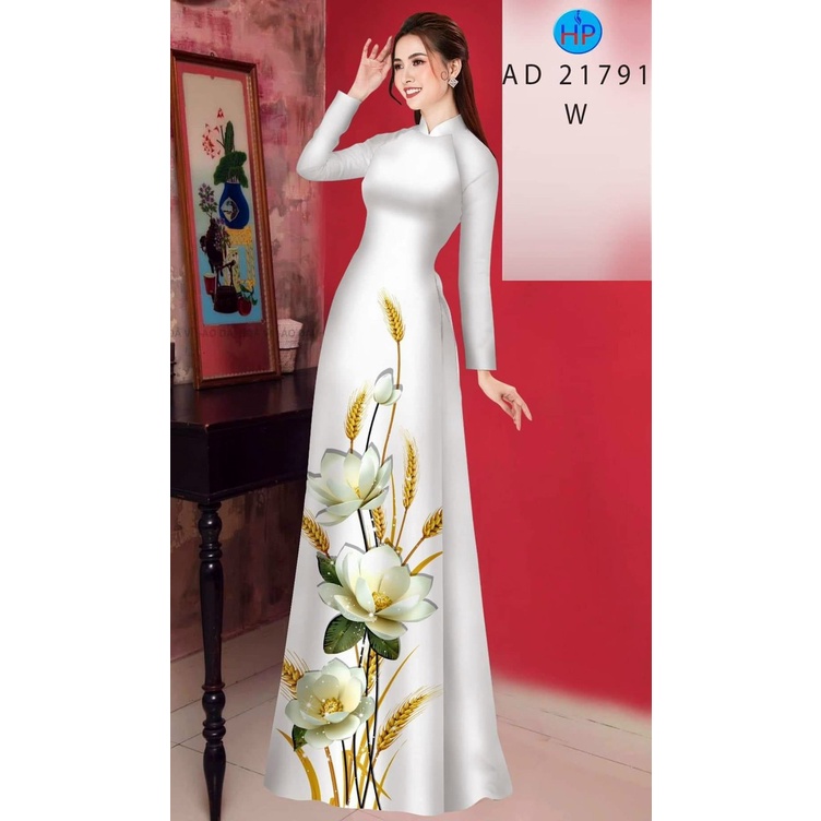 ÁO DÀI IN 3D ĐỦ SIZE CỔ 2P TAY TÀI