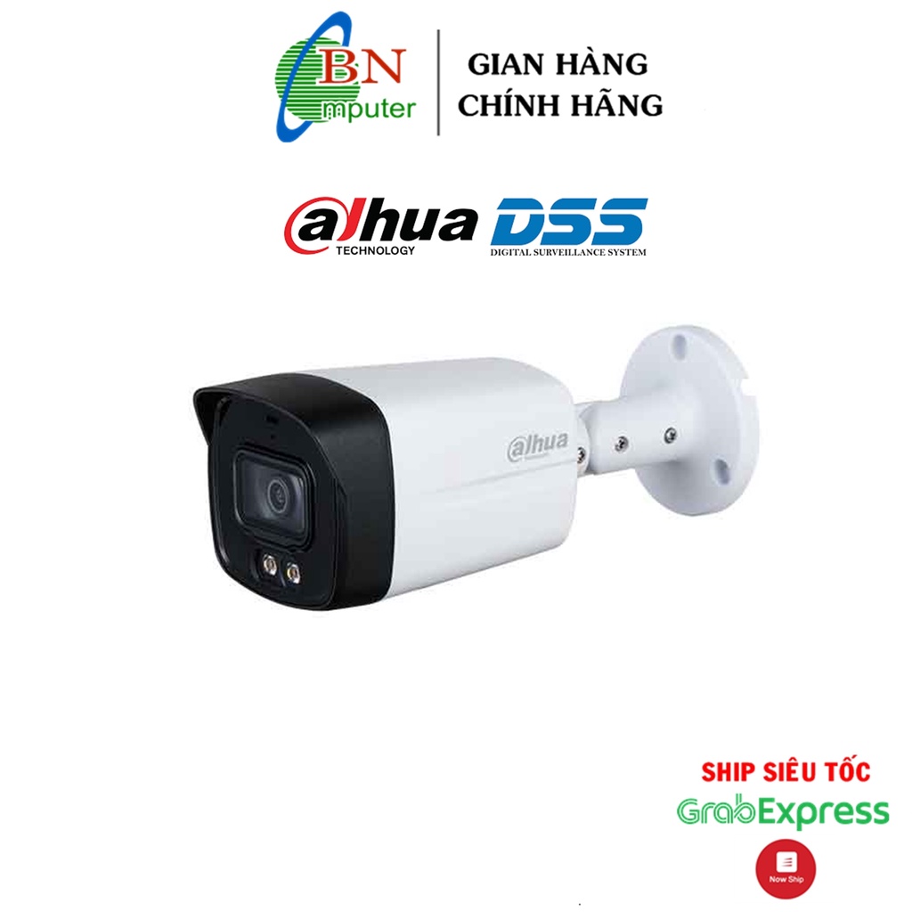 Camera HDCVI 2MP Full Color DH-HAC-HFW1239TLMP-A-LED Có Màu, Tích Hợp Micro, Chính Hãng DSS