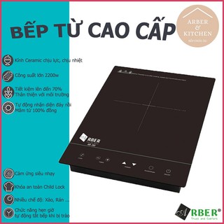 [FREESHIP+MÃ BEPA50 giảm 50K] Bếp từ đơn âm ARBER AB265 - 2200W Mặt kính CERAMIC