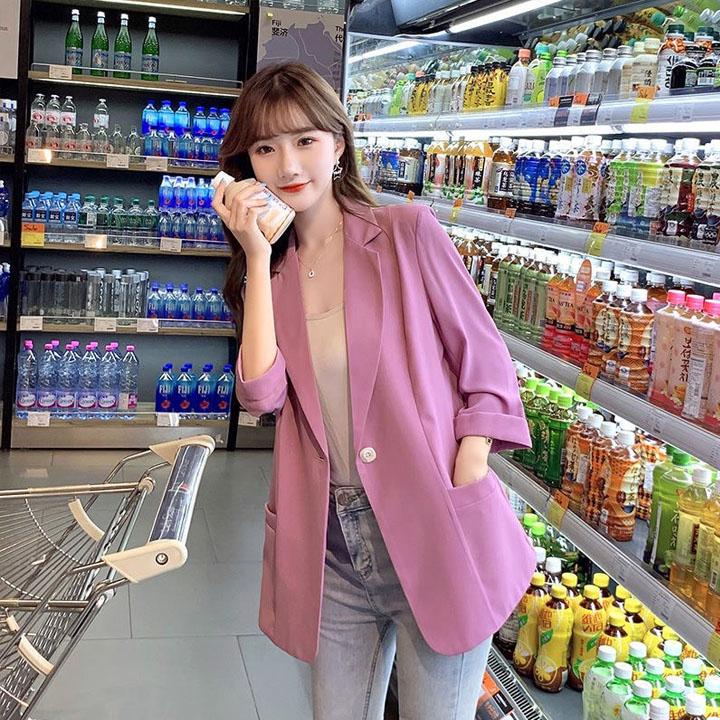 Áo Blazer 1 lớp túi ngang Bigsize