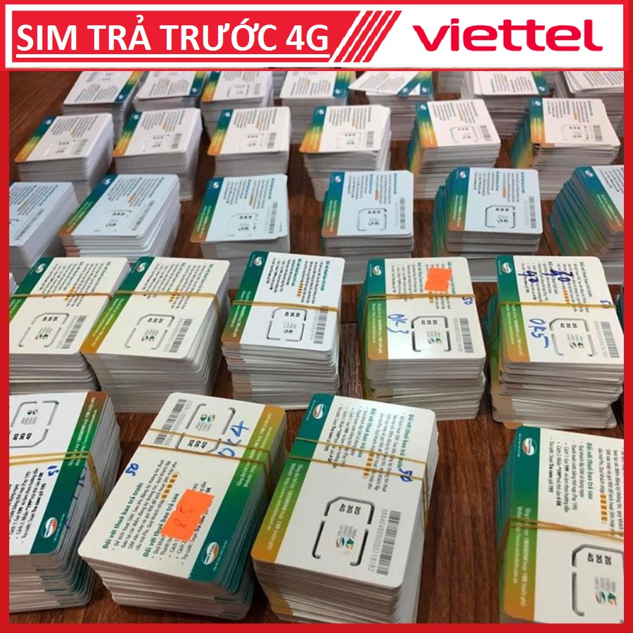 Sim Rác Viettel 4G giá rẻ Đã Kích Hoạt Sẵn chỉ việc sử dụng V90C V70C V120N,...vvv