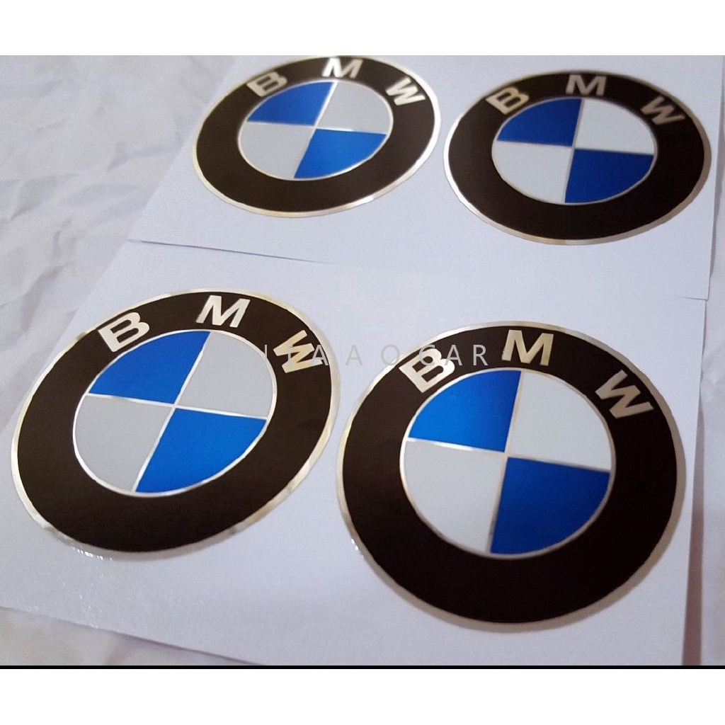 Đường kính 4 x 65mm Giá rẻ New Wheel Cap Sticker Tự dính Logo Biểu tượng BMW