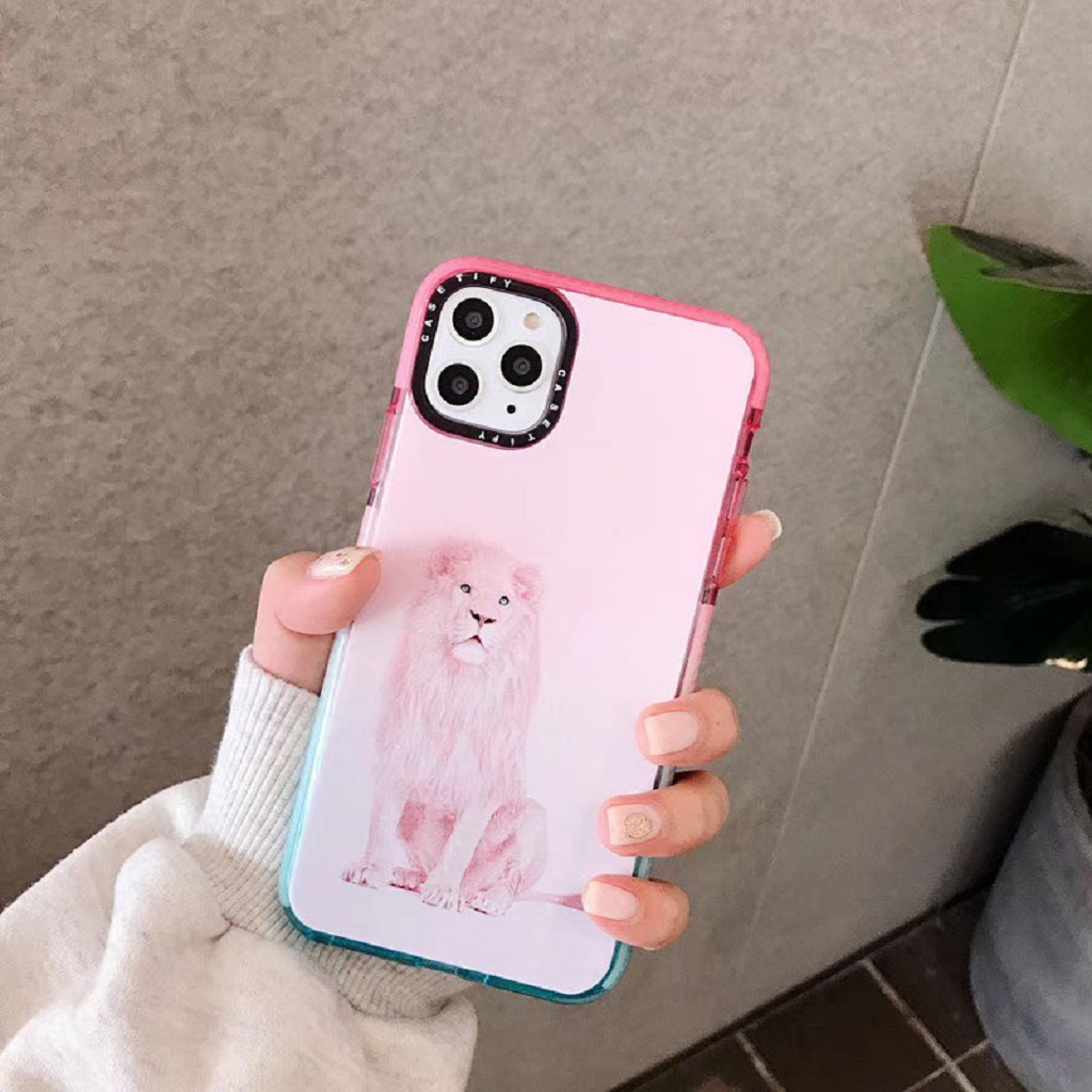 Ốp Lưng Iph.0ne ⚡ Ốp Iph.0ne Gradient Sư Tử Sáng Tạo ⚡ iPh.0ne 6P/7/8/7plus/8plus/x/xs/xs max/11/11promax/12/12pro/12pro