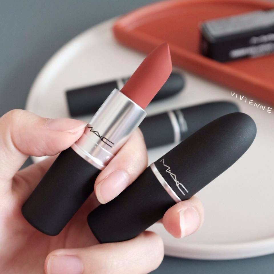 Son Mac Matte Marrkesh, Mac Powder kiss Devoted to Chili/ Chili/ Rubywoo có bill