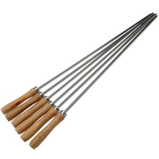 Xiên que cán gỗ nướng thịt BBQ