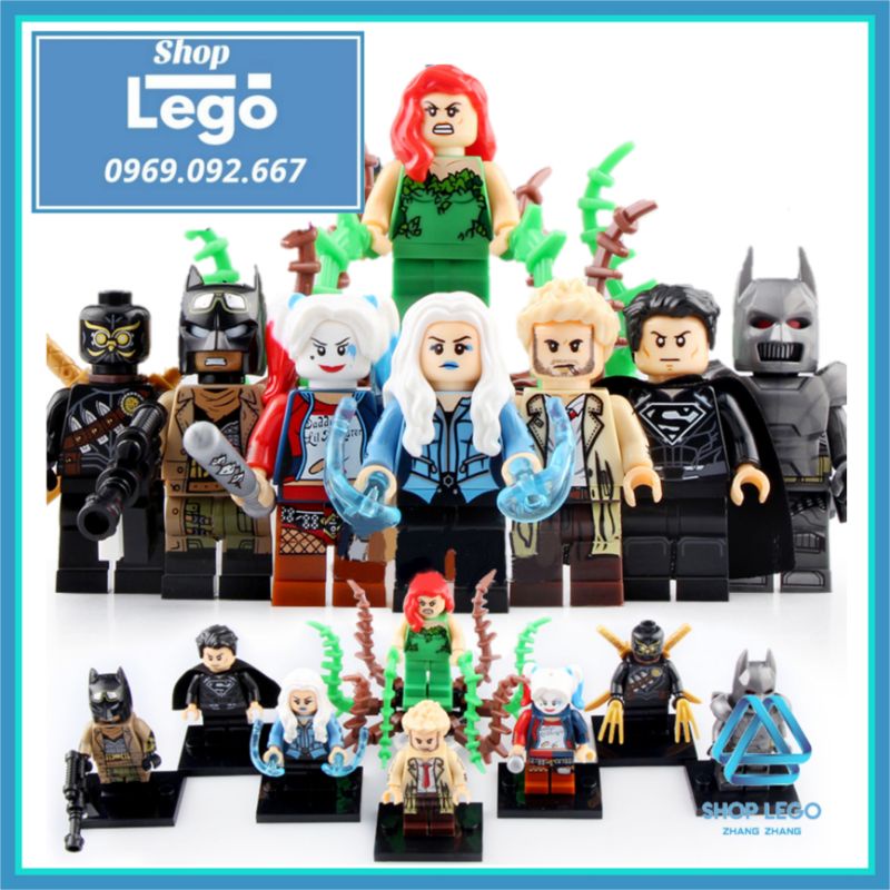 Xếp hình Talon Constantine Poison Ivy Killer Frost Harley Quinn Superman batman DC Comics Lego Minifigures Xinh X0238