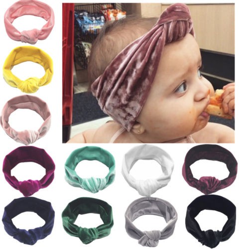 Băng đô Turban dạng thắt nút nơ dành cho bé gái