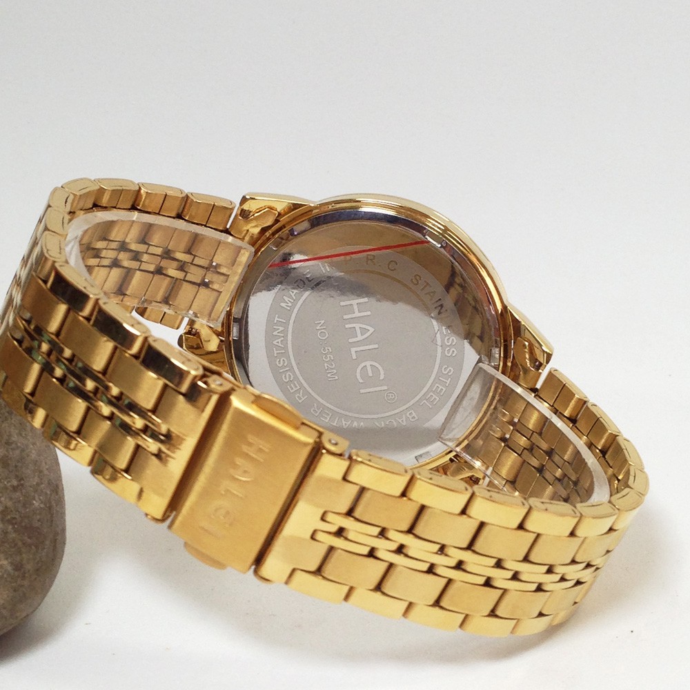 Đồng hồ nam HALEI 522MSKY dây thép không gỉ cao cấp (4 màu)