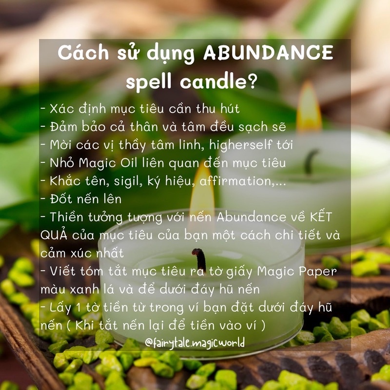 Money Magnet Spell Candle | Thu hút tiền bạc &amp; sự giàu có