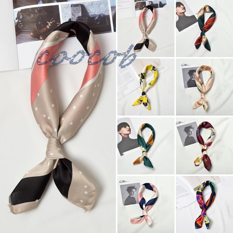 Womens Stylish Silk Square Scarf Bandana Neckerchief Head Neck Wrap Scarves