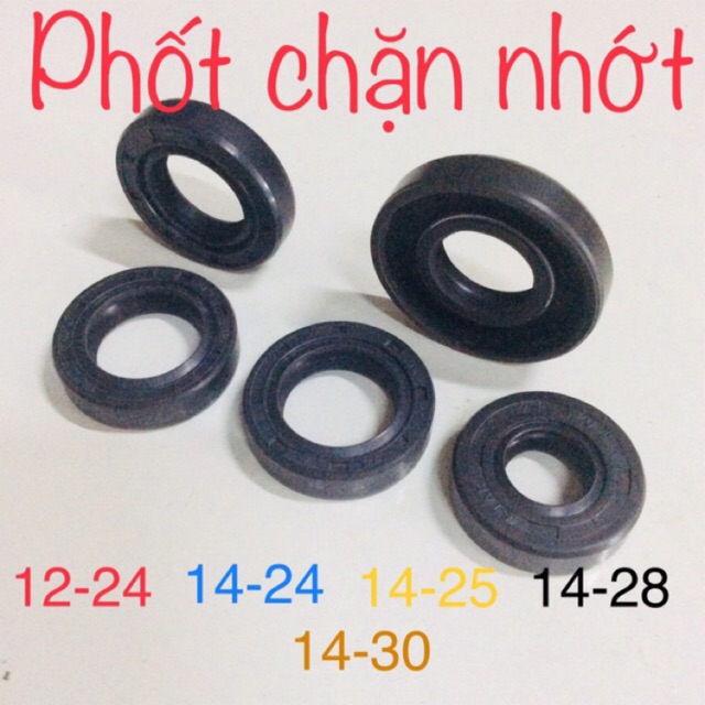 Phốt chặn dầu nhớt bụi (12-24)(14-24)(14-25)(14-28)(14-30)